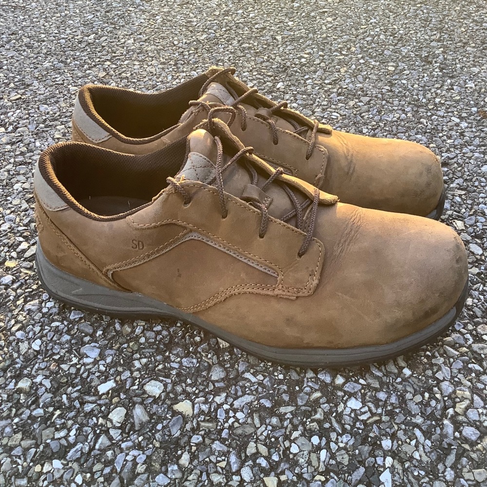Red Wing Shoes Work Oxford Brown Leather Lace Up Safety Toe‎ Men's Size 10H